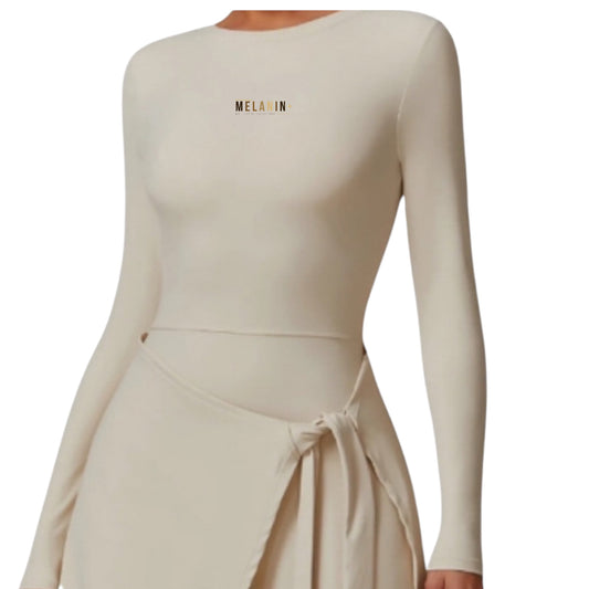 I Am H.E.R. (Long Sleeve Tennis Skirt Gym/Yoga Fitness Set)
