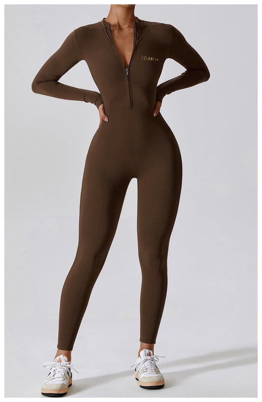 I Am H.E.R Brown Long Sleeve Bodysuit