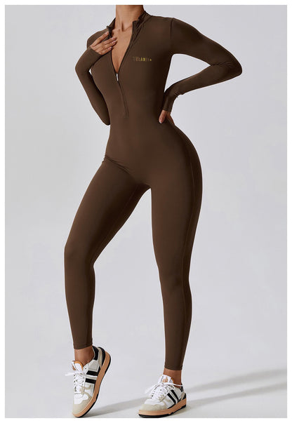 I Am H.E.R Brown Long Sleeve Bodysuit